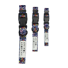 Load image into Gallery viewer, Navy Squiggle Collar